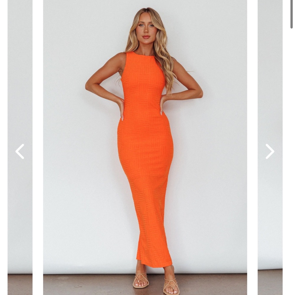 CATALINA ISLAND SLEEVELESS MAXI DRESS ORANGE